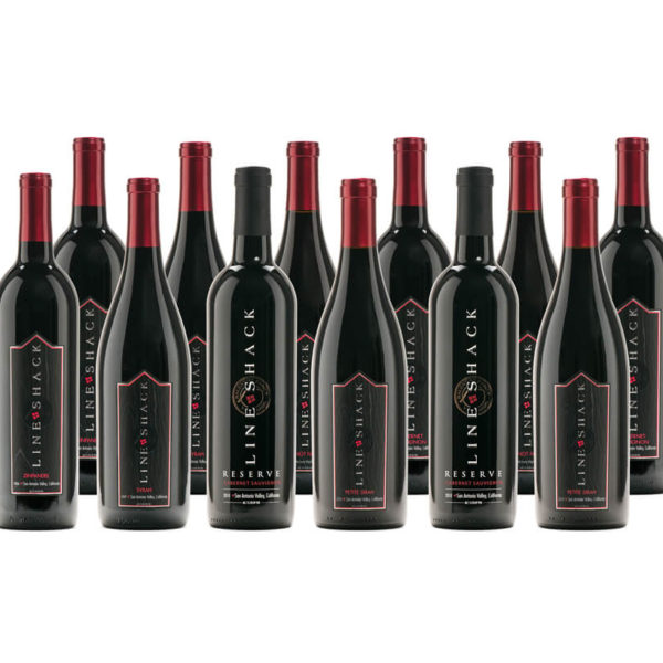 12 Pack Red Wine bottles - Line Shack Wine Club